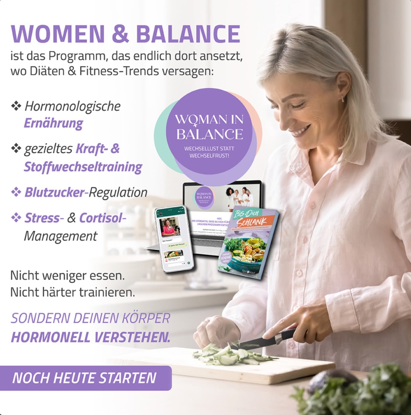 Woman in Balance Ernährung – Wissens- und Videoplattform